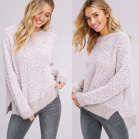 Maria Fuzzy Sweater - BLUSH - Picture 3 of 3